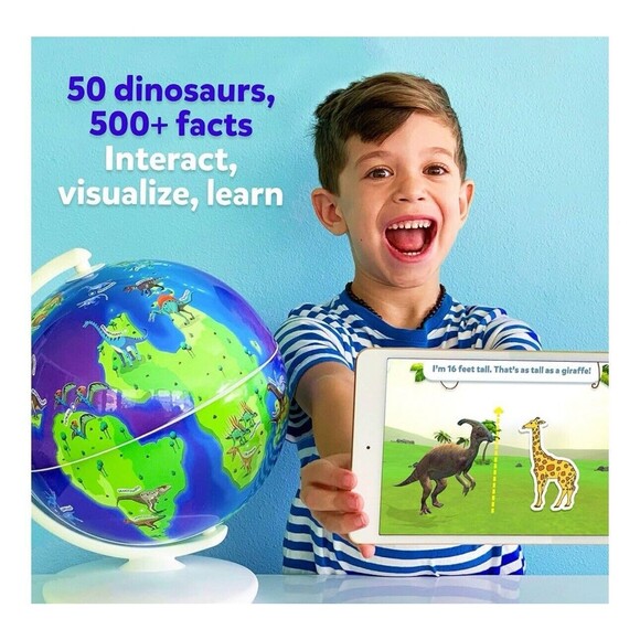 PlayShifu Interactive Dinosaur Toys Orbit Dinos Globe + App Mobile Tablet New - Picture 4 of 5